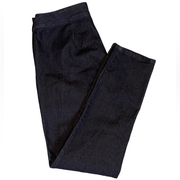 Bandolino 10 Black Denim Side Zip Jeans - Picture 1 of 12